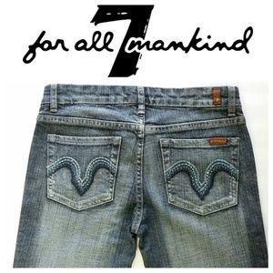 7 For All Mankind Kate Straight Leg Jeans Sz 29
